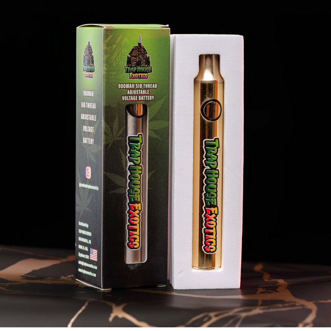 Trap House Exotics Cartridge Battery Gold