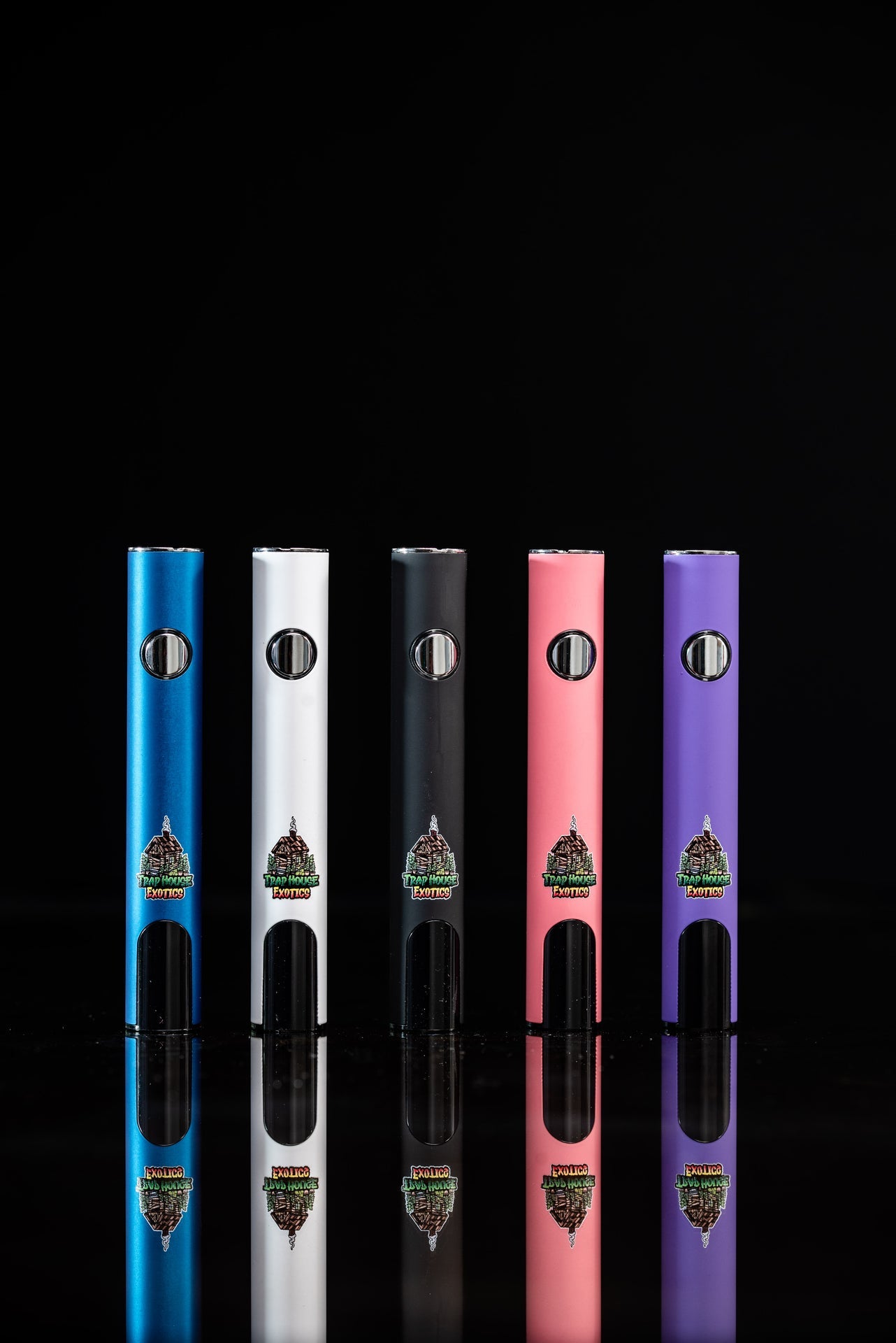 Trap House Exotics 400mah Cartridge Pen Battery - (Black) - Bittchaser Smoke Shop
