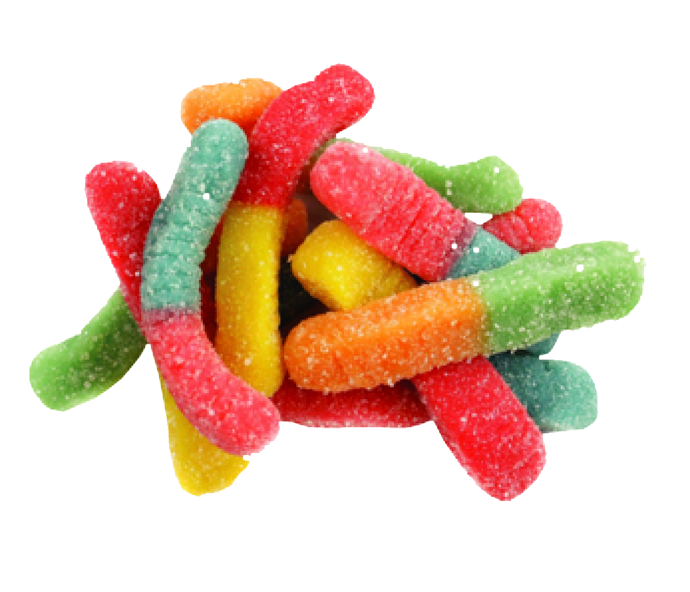 Neon Worms (B) THC Gummies