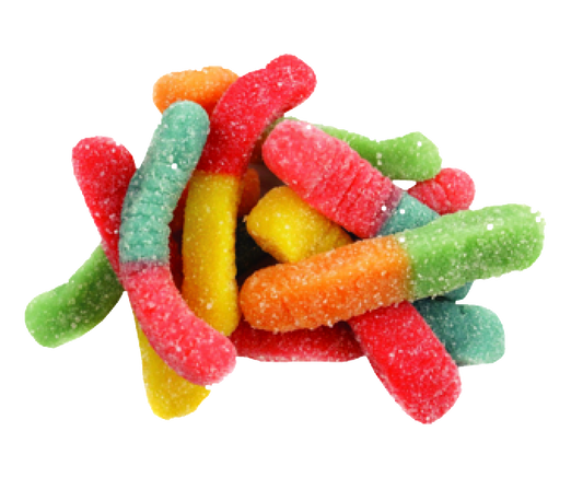 Neon Worms (B) THC Gummies