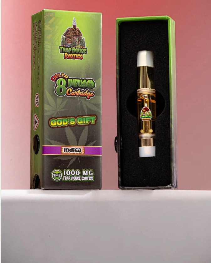 God's Gift Delta-8 THC Vape Cartridge (1000mg) Indica Strain