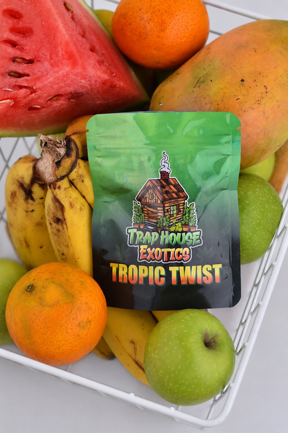 Trap House Exotics Tropic Twist Gummies 5000mg THc Blend - Bittchaser Smoke Shop