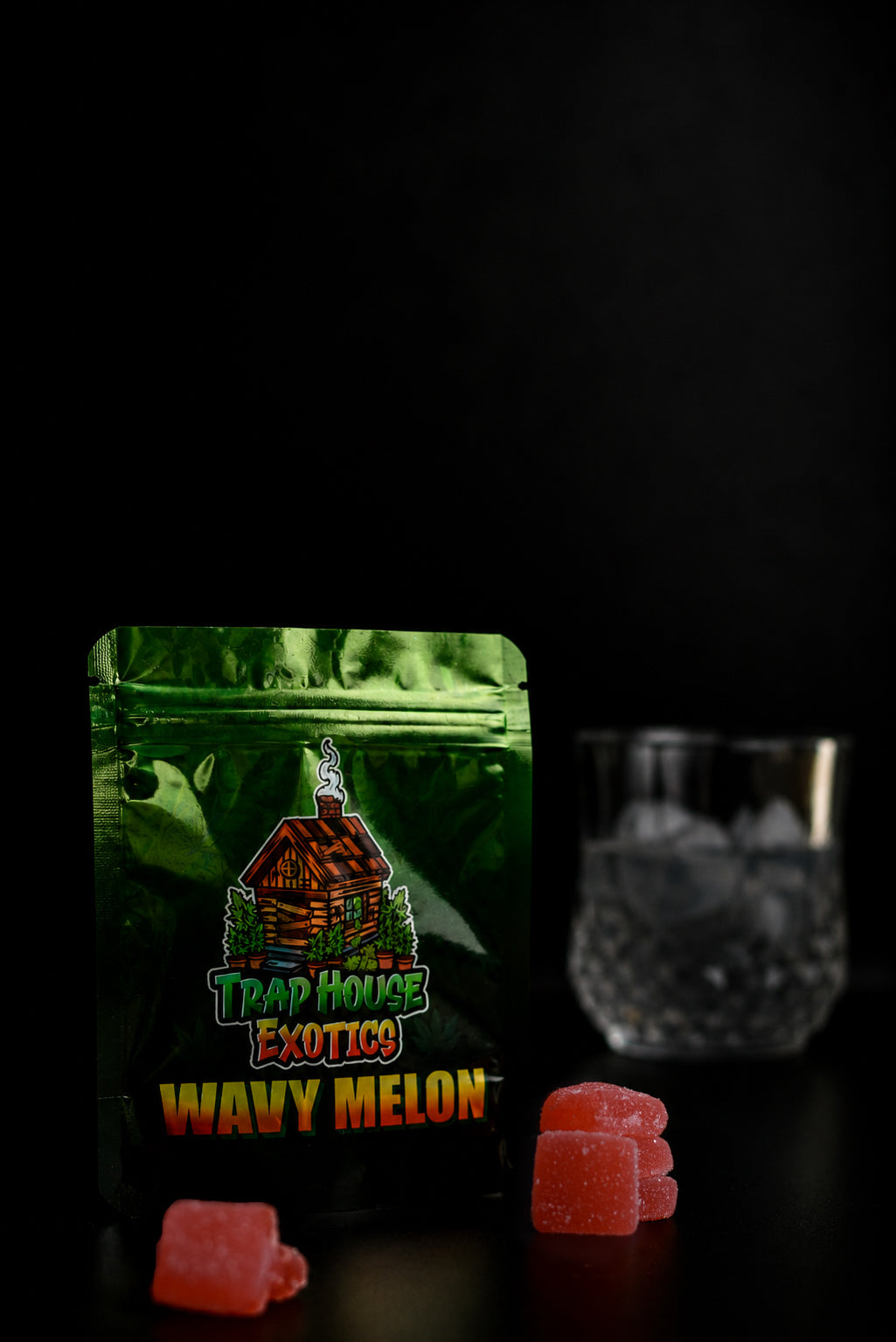 Trap House Exotics Wavy Melon Gummies 5000mg THc Blend - Bittchaser Smoke Shop