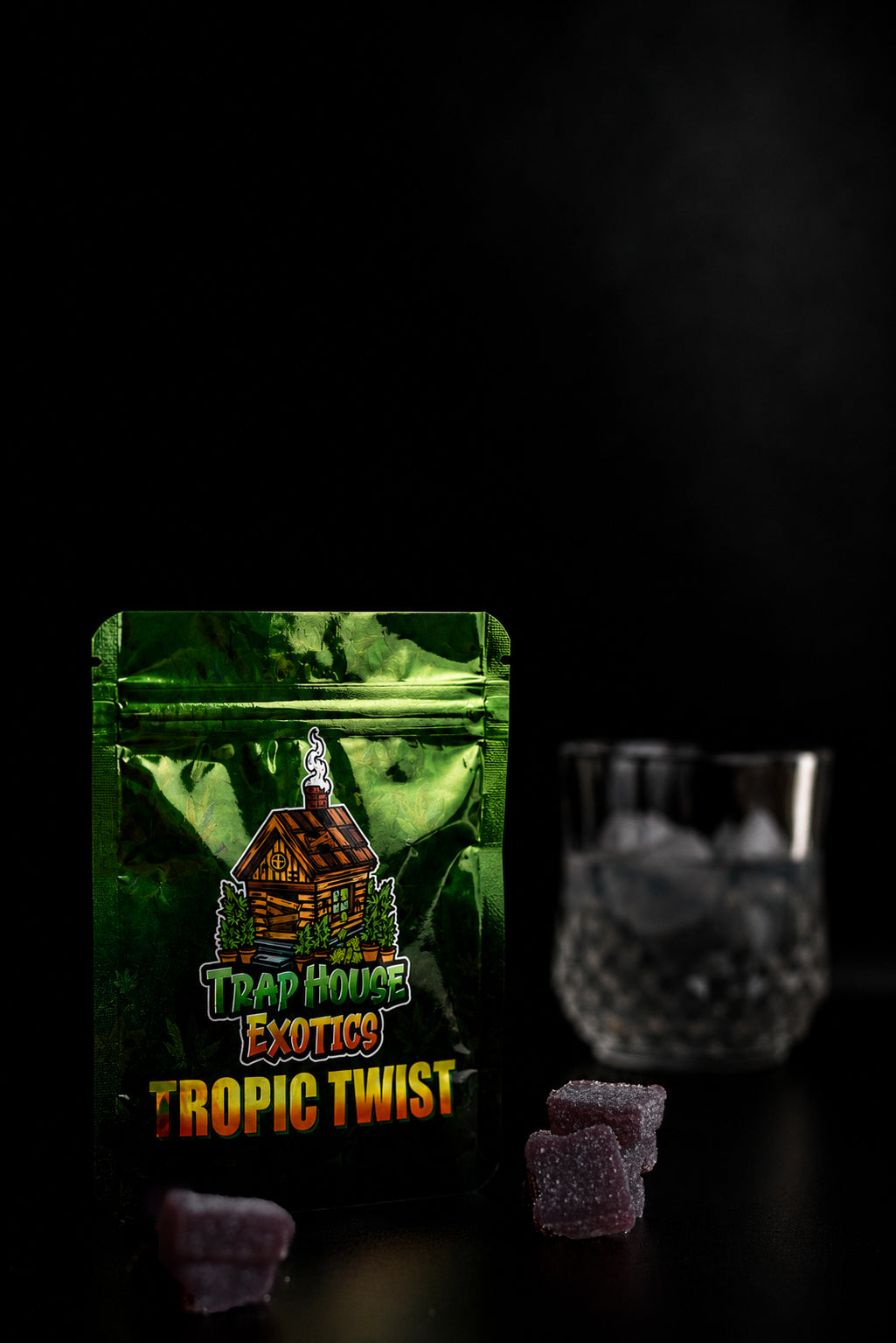Trap House Exotics Tropic Twist Gummies 5000mg THc Blend - Bittchaser Smoke Shop