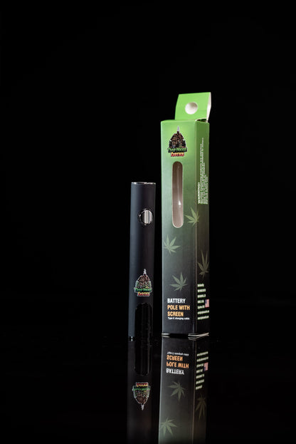 Trap House Exotics 400mah Cartridge Pen  Battery - (Black) - Bittchaser Smoke Shop