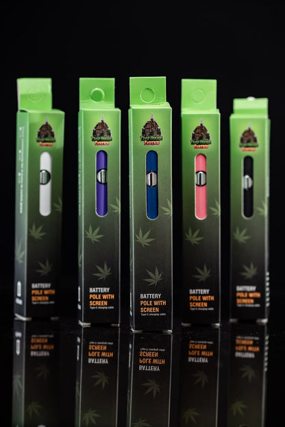 Trap House Exotics 400mah Cartridge Pen Battery - (Purple Colour) - Bittchaser Smoke Shop