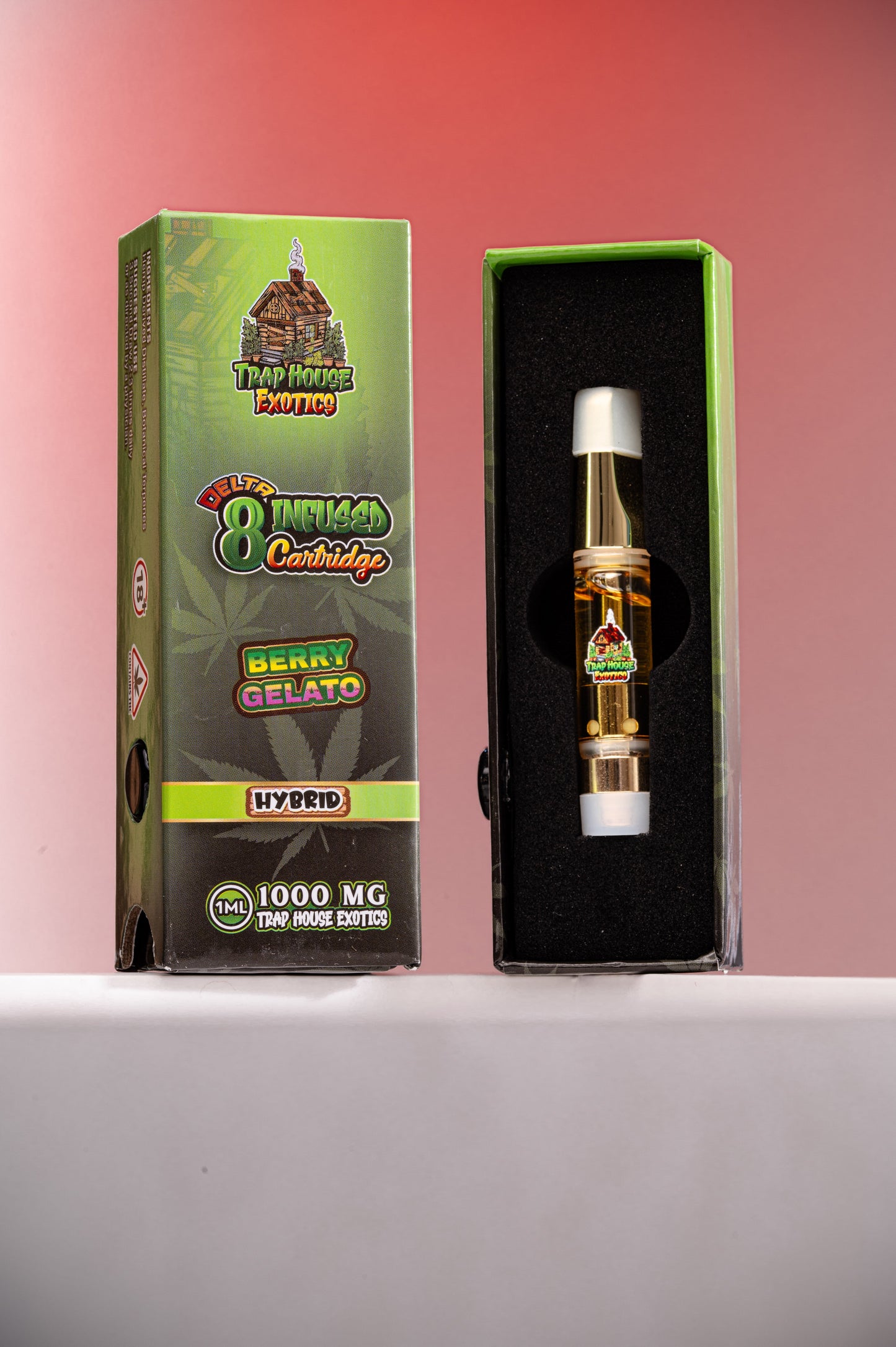 Berry Gelato Delta-8 THC Vape Cartridge (1000mg)-Hybrid Strain