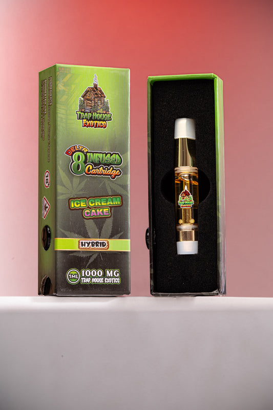 Ice Cream Cake Delta-8 THC Vape Cartridge -(1000mg) Hybrid Strain