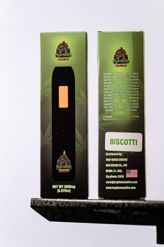 All in one 2000mg disposable Delta-8 vape-Biscotti (Hybrid)